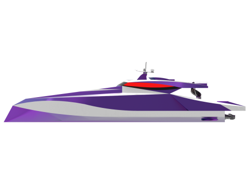 Fast Luxury Yacht 3D Model