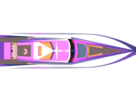 Fast Luxury Yacht 3D Model