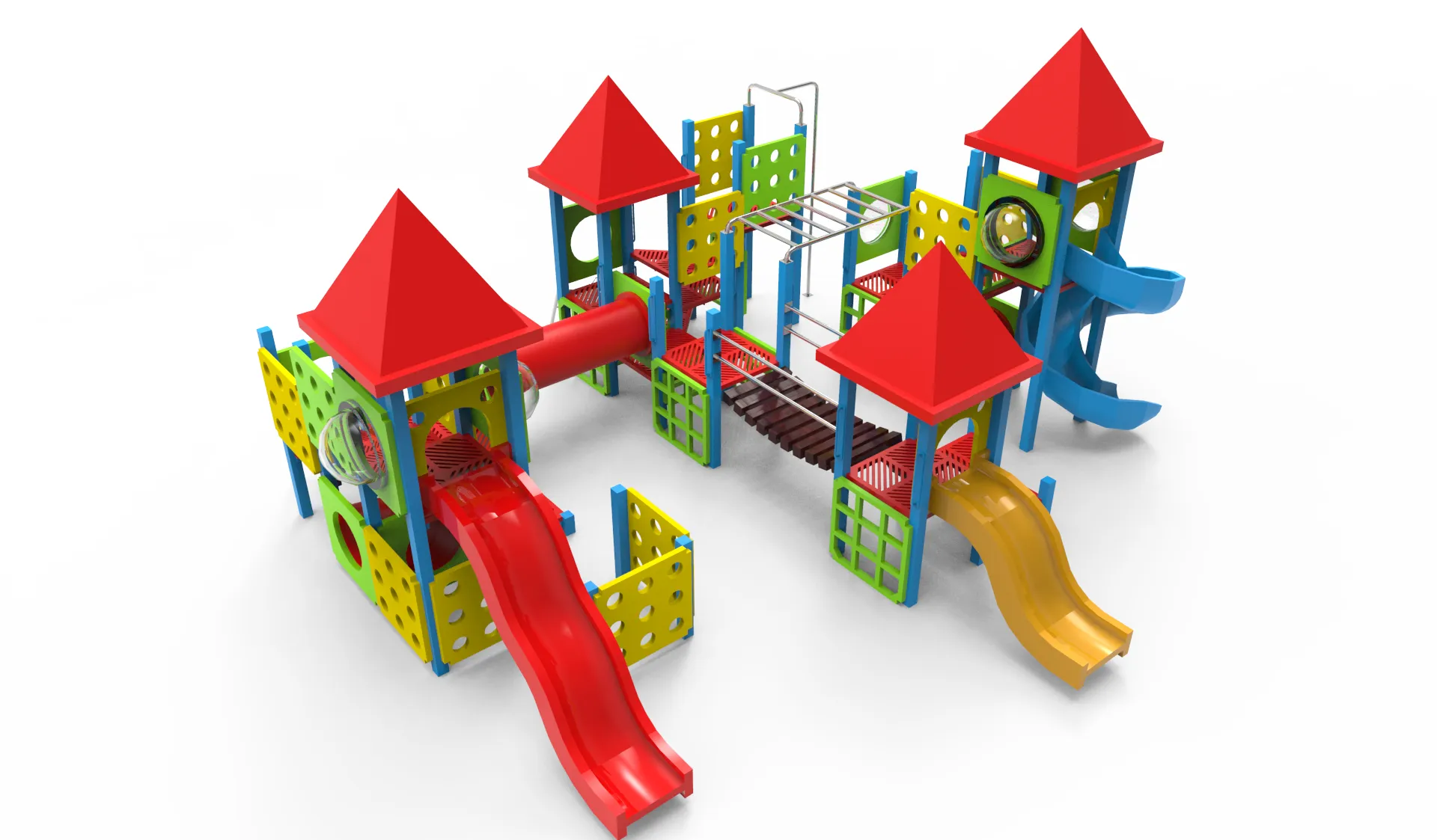 Kids Playground 3D Model .c4d .max .obj .3ds .fbx .stl .blend 