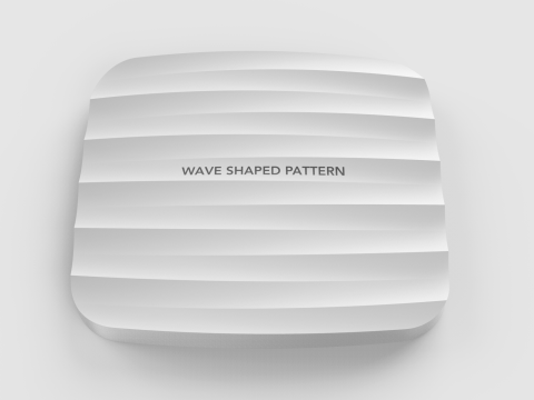 Industrial Design Creo 3D Wave-shaped pattern with multiple ridgelines Modelo 3D