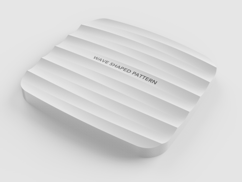 Industrial Design Creo 3D Wave-shaped pattern with multiple ridgelines Modèle 3D