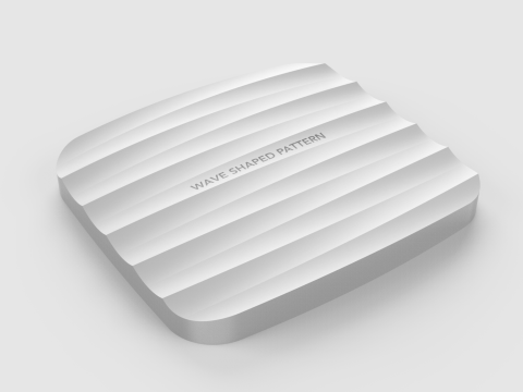 Industrial Design Creo 3D Wave-shaped pattern with multiple ridgelines Modèle 3D