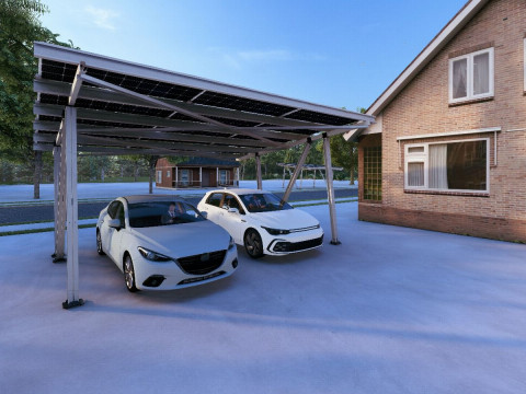 Solar Carport 3D Model