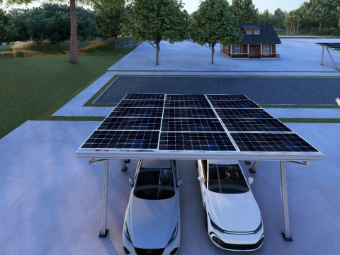Solar Carport 3D Model