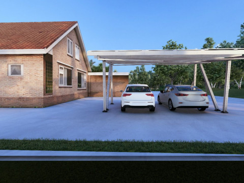Solar Carport 3D Model