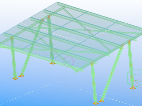 Solar Carport 3D Model