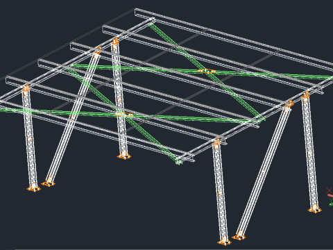 Solar Carport 3D Model