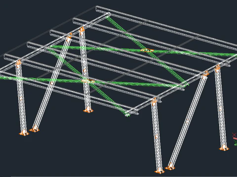 Solar Carport 3D Model