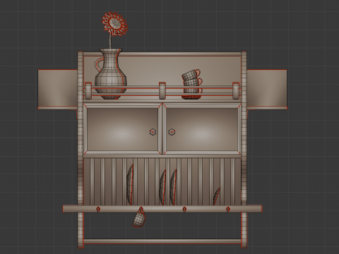 Handmade-Styled Cupboard 3D 模型