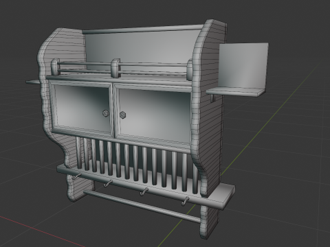 Handmade-Styled Cupboard 3D 模型