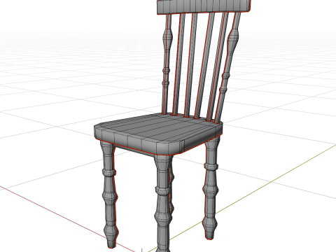 कुर्सियाँपैक 3D मॉडल