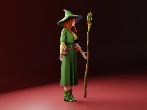 Forest Witch 3D Model