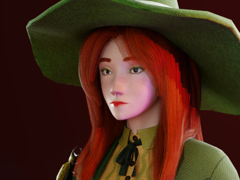 Forest Witch 3D Model