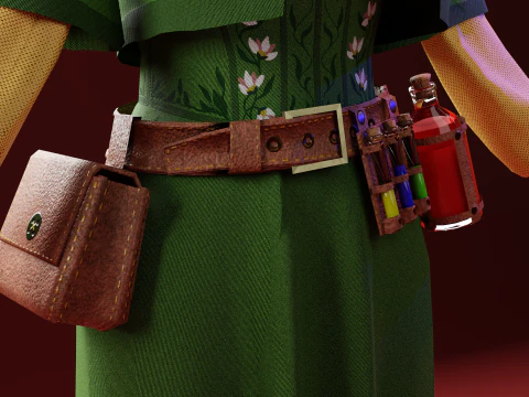 Forest Witch 3D Model