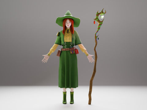 Orman Cadısı 3D Model
