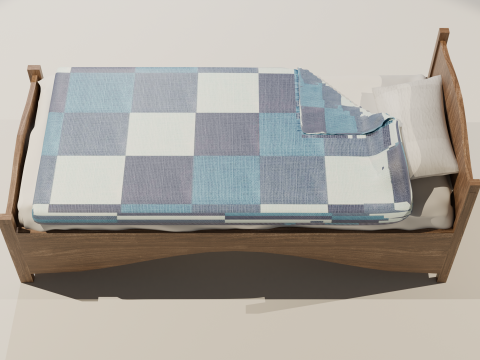 Wooden Bed 3D Model