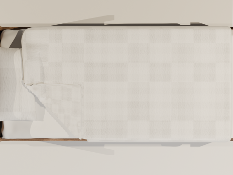 Wooden Bed 3D Model