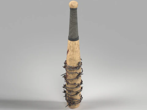 Rounders Bat Melee Weapon 3D Model