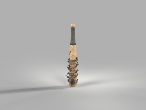 Rounders Bat Melee Weapon 3D मॉडल