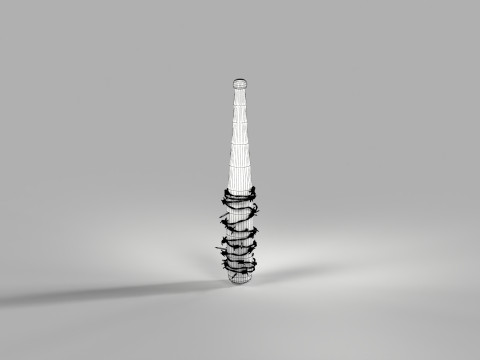 Rounders Bat Melee Weapon 3D मॉडल