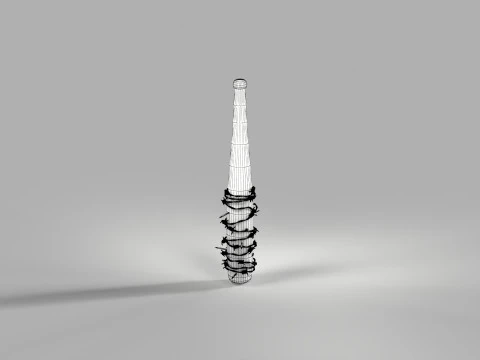 Rounders Bat Melee Weapon 3D Model