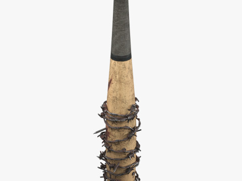 Rounders Bat Melee Weapon 3D मॉडल