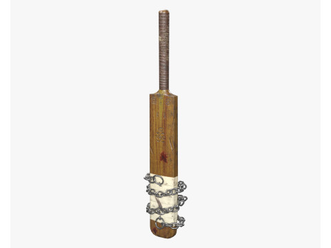 Cricket Bat Melee Weapon Modelo 3D