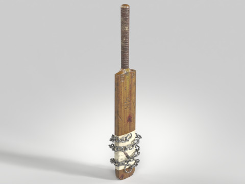 Cricket Bat Melee Weapon 3D 모델