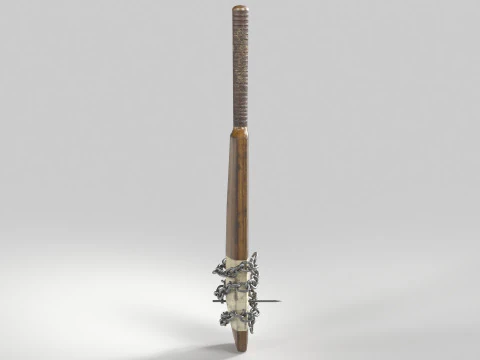 Cricket Bat Melee Weapon 3D Model