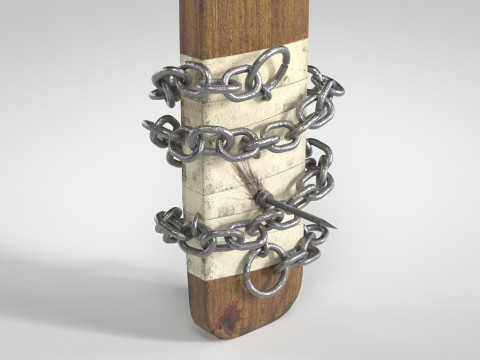 Cricket Bat Melee Weapon 3D 모델