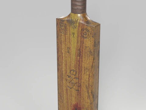 Cricket Bat Melee Weapon 3D Model