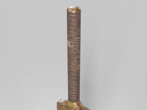 Cricket Bat Melee Weapon 3D Model