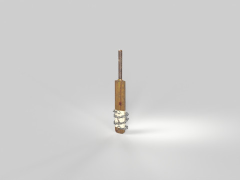 Cricket Bat Melee Weapon 3D 모델