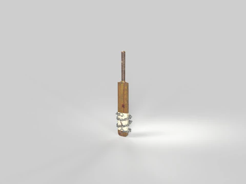 Cricket Bat Melee Weapon 3D Model