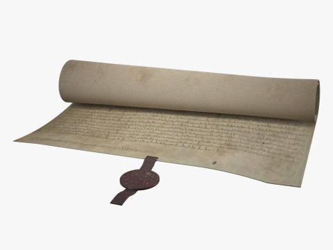 Magna Carta Scroll 3D Model
