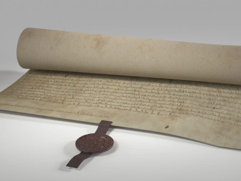 Magna Carta Scroll 3D Model