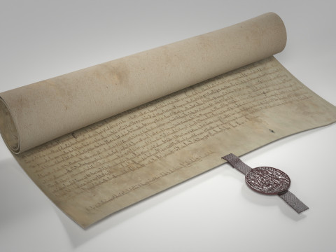 Magna Carta Scroll 3Dモデル
