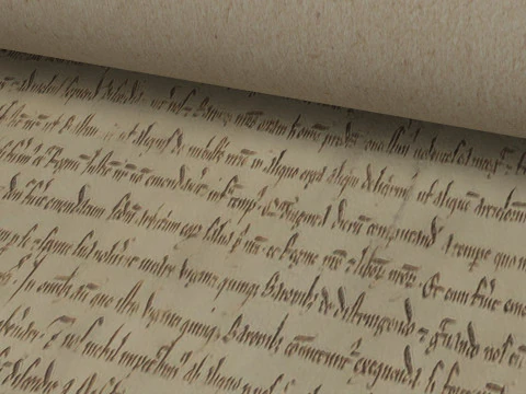 Magna Carta Scroll 3D Model