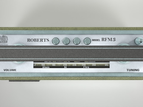 Roberts Radio RFM3 3D मॉडल