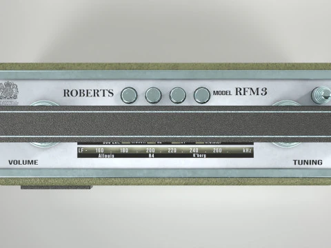 Roberts Radio RFM3 3D Model