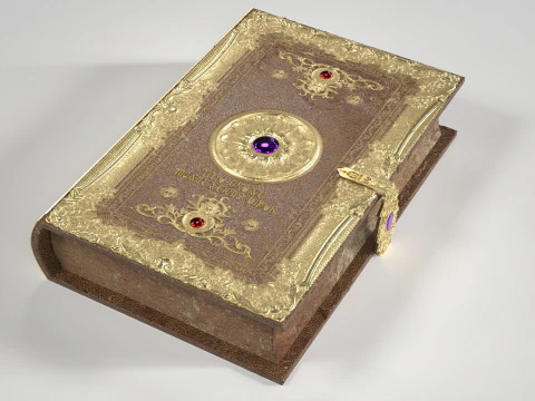 Magic Spell Book 3D Model
