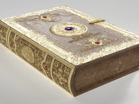 Magic Spell Book 3D Model