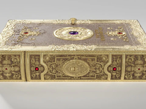 Magic Spell Book 3D Model