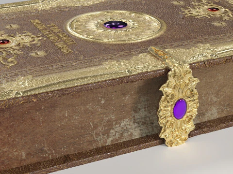 Magic Spell Book 3D Model