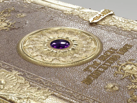 Magic Spell Book 3D Model