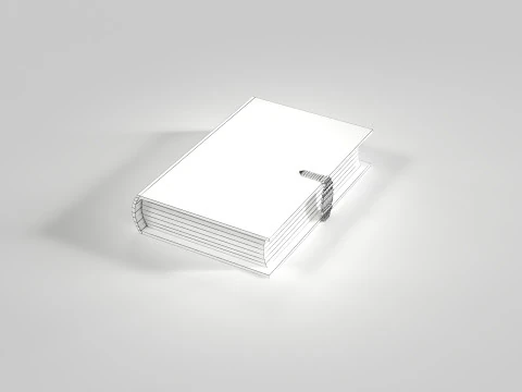 Magic Spell Book 3D Model
