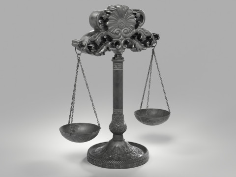 Vintage Balance Scales 3D Модель