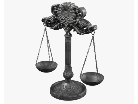 Vintage Balance Scales 3D Model