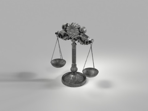 Vintage Balance Scales 3D Модель