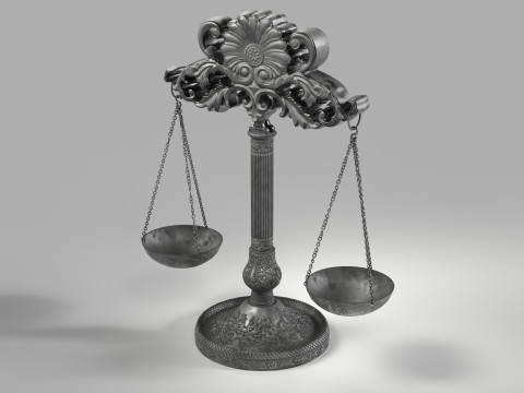 Vintage Balance Scales 3D Модель